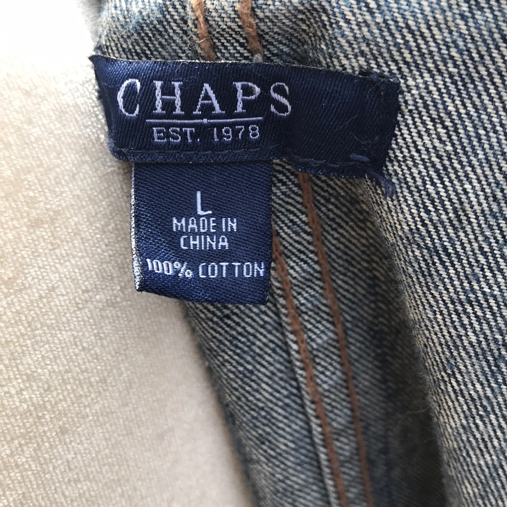 Size Large Chaps Denim Jacket - Picture 8 of 9